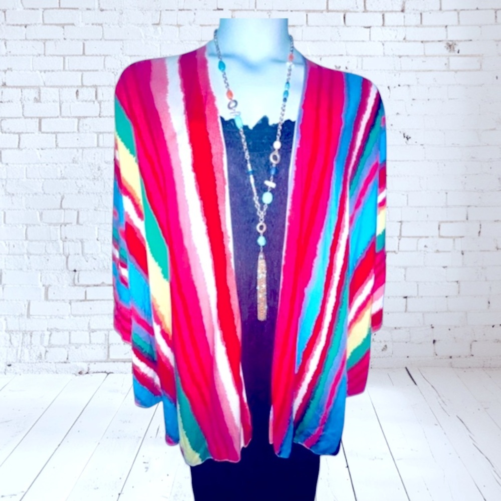 NWT 💕Women’s Striped Kimono Cover Up